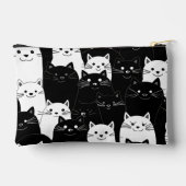 白黒猫 アクセサリーポーチ (裏面)