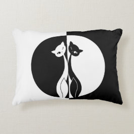 白黒猫 アクセントクッション