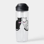 白黒猫 ウォーターボトル (背面)