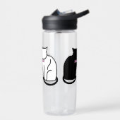 白黒猫 ウォーターボトル (左面)