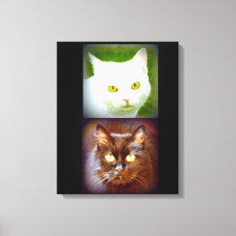 白黒猫 キャンバスプリント