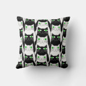 白黒猫 クッション (裏面)