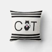 白黒猫 クッション (裏面)