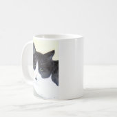 白黒猫 コーヒーマグカップ (正面左)