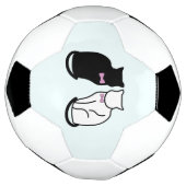 白黒猫 サッカーボール (回転)