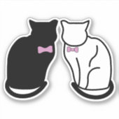 白黒猫 シール (正面)