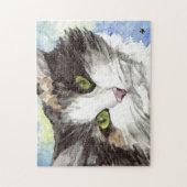 白黒猫 ジグソーパズル (縦)