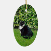 白黒猫 セラミックオーナメント (右)