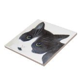 白黒猫 タイル (側面)