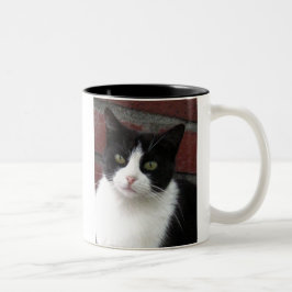 白黒猫 ツートーンマグカップ
