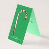 白黒猫&トナカイのクリスマストイカード (裏面)