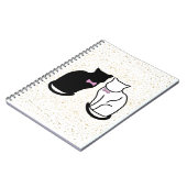 白黒猫 ノートブック (左側)