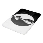 白黒猫 バスマット (アングル)