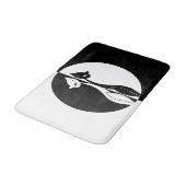 白黒猫 バスマット (アングル)