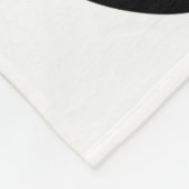 白黒猫 フリースブランケット (角)