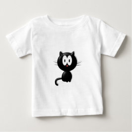 白黒猫 ベビーTシャツ
