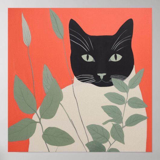 白黒猫 ポスター (正面)