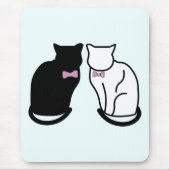 白黒猫 マウスパッド (正面)