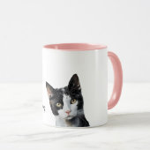 白黒猫 マグカップ (正面右)
