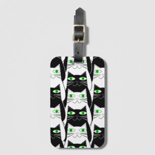 白黒猫 ラゲッジタグ