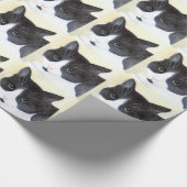 白黒猫 ラッピングペーパー (角)