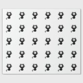 白黒猫 ラッピングペーパー (フラット)