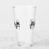 白黒猫 | 3つの猫ちゃん タンブラーグラス (右)