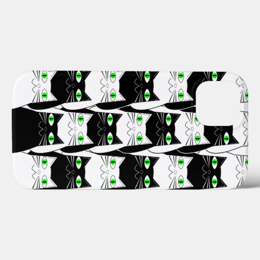 白黒猫 Case-Mate iPhoneケース (裏面 (横))