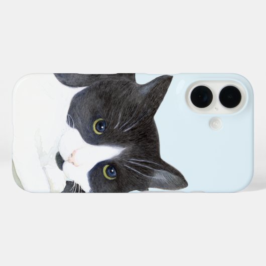 白黒猫 Case-Mate iPhoneケース (裏面 (横))