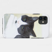 白黒猫 Case-Mate iPhoneケース (裏面(横))