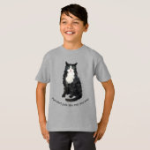 白黒猫Tシャツ Tシャツ (正面フル)