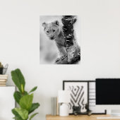 白黒獅子の子 ポスター (ホームオフィス)