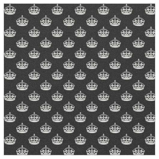 白黒王冠 ファブリック (クローズアップ)