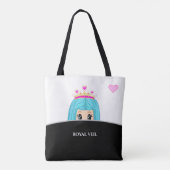 白黒王室ののベール トートバッグ (裏面)