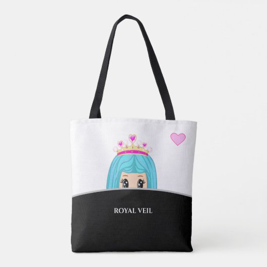 白黒王室ののベール トートバッグ (裏面)