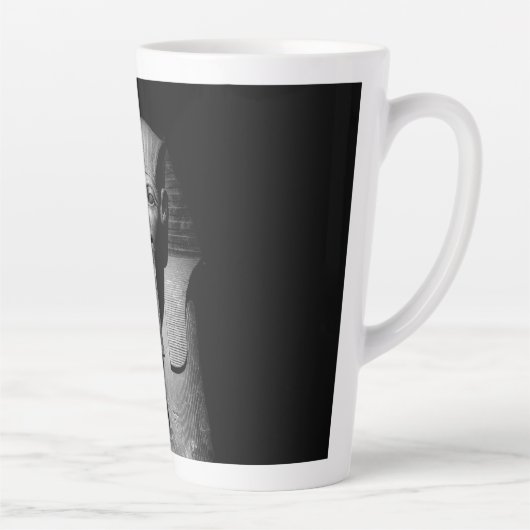 白黒王 カフェラテマグ (右)
