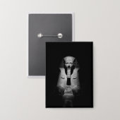 白黒王 缶バッジ (正面/裏面)