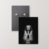 白黒王 缶バッジ (正面/裏面)