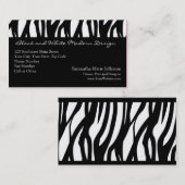 白黒現代主義者のストライプ 名刺 (正面/裏面)