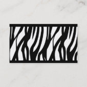 白黒現代主義者のストライプ 名刺 (裏面)