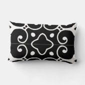 白黒瓦スペインの枕 ランバークッション (裏面)