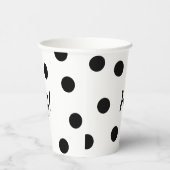 白黒生誕パーソナライズされた生日 紙コップ (右)