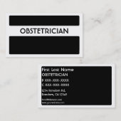 白黒産科医の名刺 名刺 (正面/裏面)