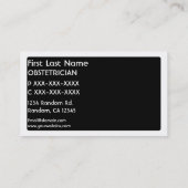 白黒産科医の名刺 名刺 (裏面)