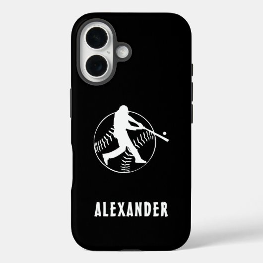 白黒番役将棋士野球選手 Case-Mate iPhoneケース (裏面)