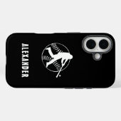 白黒番役将棋士野球選手 Case-Mate iPhoneケース (裏面 (横))