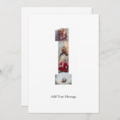 白黒番1フォトコラージュ ノートカード (正面/裏面)