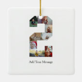 白黒番2フォトコラージュ セラミックオーナメント (裏面)