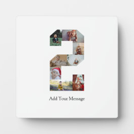 白黒番2フォトコラージュ フォトプラーク