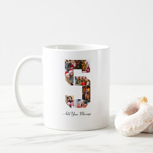 白黒番5号写真丁合 コーヒーマグカップ (ドーナツ)